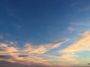 夕方の雲の様子