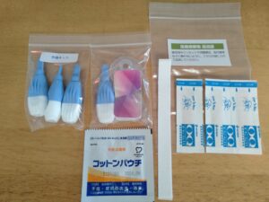 採血に使用する道具たち
