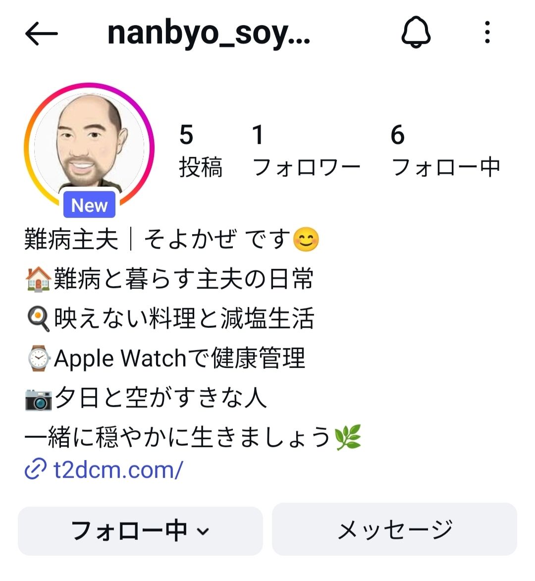 Instagramのアカウント画像
